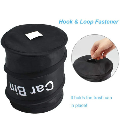 Foldable Car Trash Can – Waterproof, Pop-Up, Collapsible Bin
