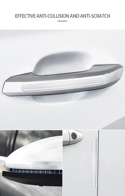 4pcs Transparent Door Bowl Protectors – Silicone Scratch Guards
