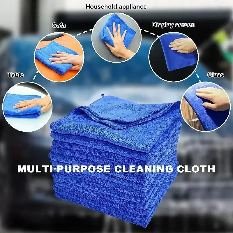 20-Pack 30×30cm Microfiber Car Towels – Soft Cleaning Cloths