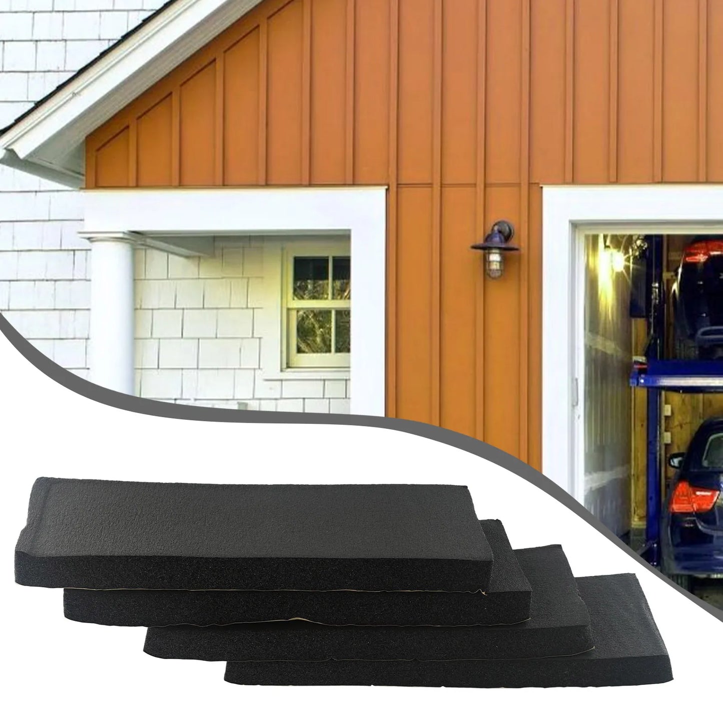 4-Pack Garage Wall Foam Bumpers – Car Door Corner Guards