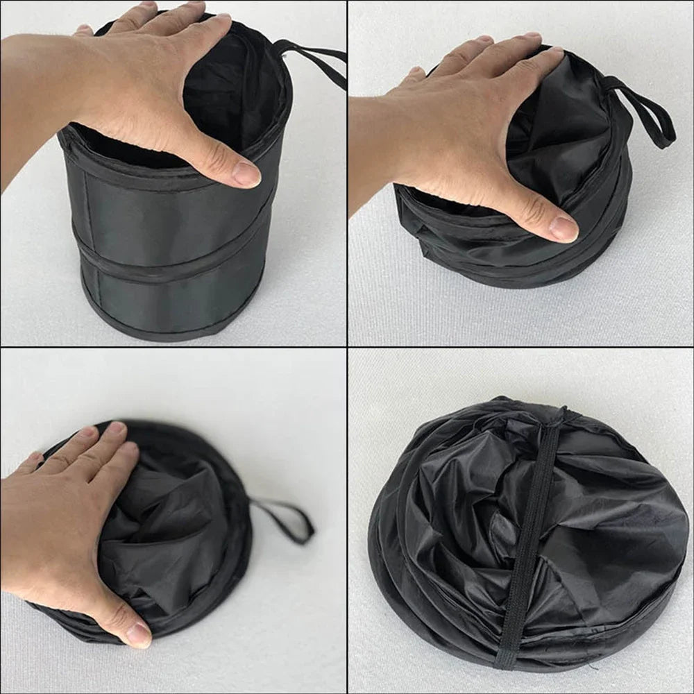 Foldable Car Trash Can – Waterproof, Pop-Up, Collapsible Bin