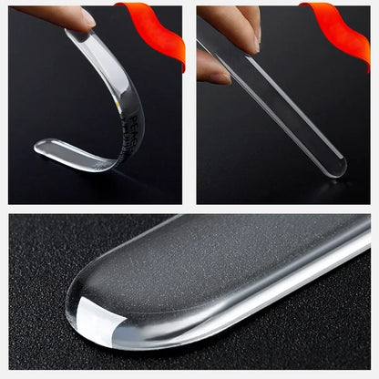 4pcs Transparent Door Bowl Protectors – Silicone Scratch Guards