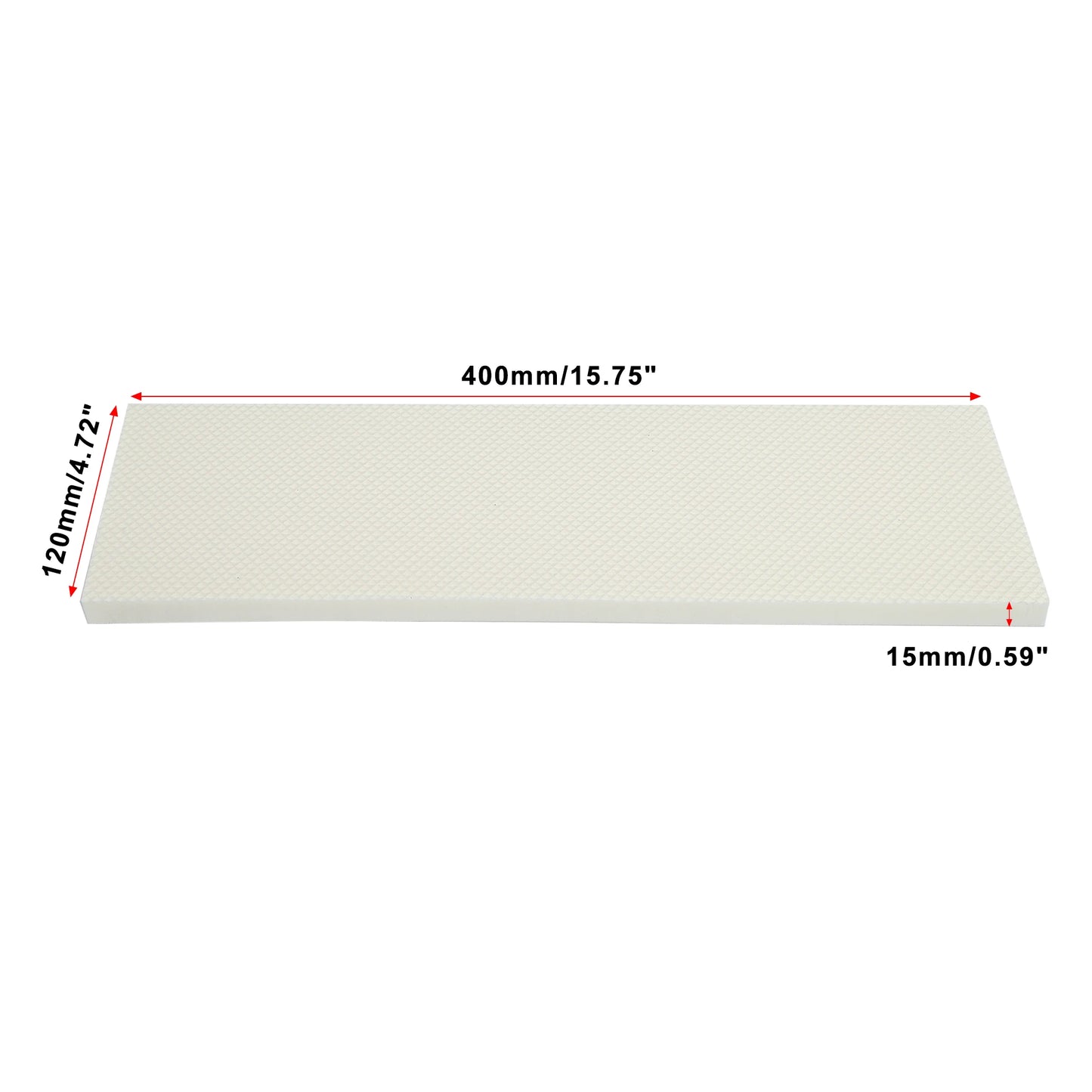 400×120×15mm EVA Garage Wall Guard – White Car Door Protector