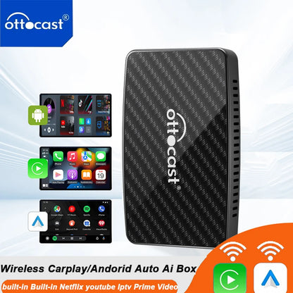 Android CarPlay AI Box – Wireless Adapter with 5G, Netflix, YouTube