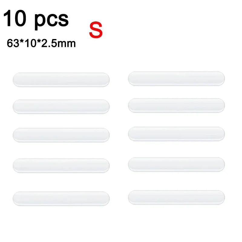 4pcs Transparent Door Bowl Protectors – Silicone Scratch Guards