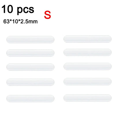 4pcs Transparent Door Bowl Protectors – Silicone Scratch Guards