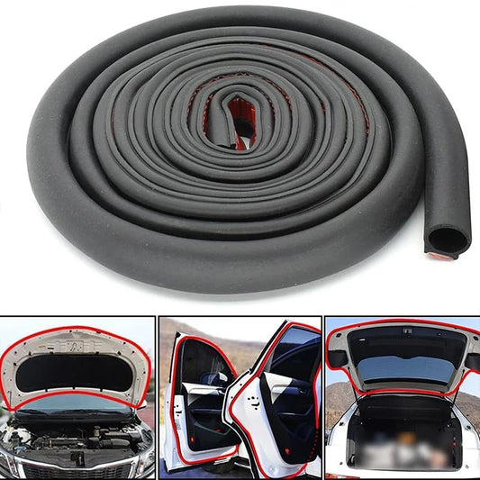 D-Type EPDM Rubber Door Seal Strip – 2M Universal Car Insulation