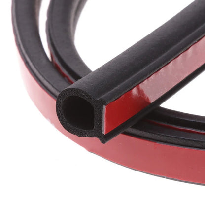 D-Type EPDM Rubber Door Seal Strip – 2M Universal Car Insulation