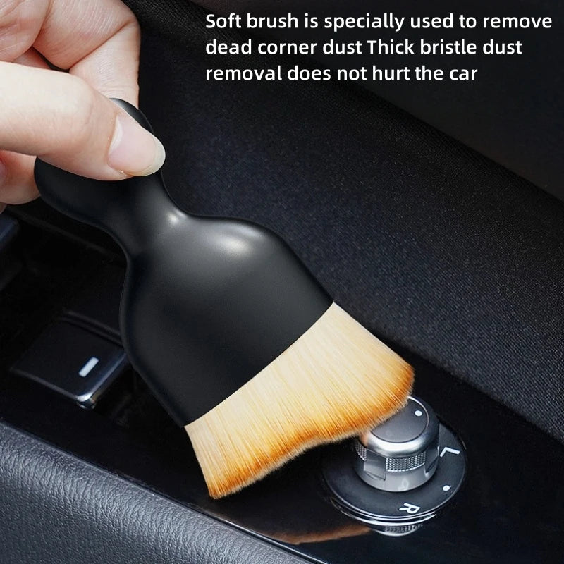 Nano Fiber Car Detailing Brush – Soft Bristles for Dash & Vents
