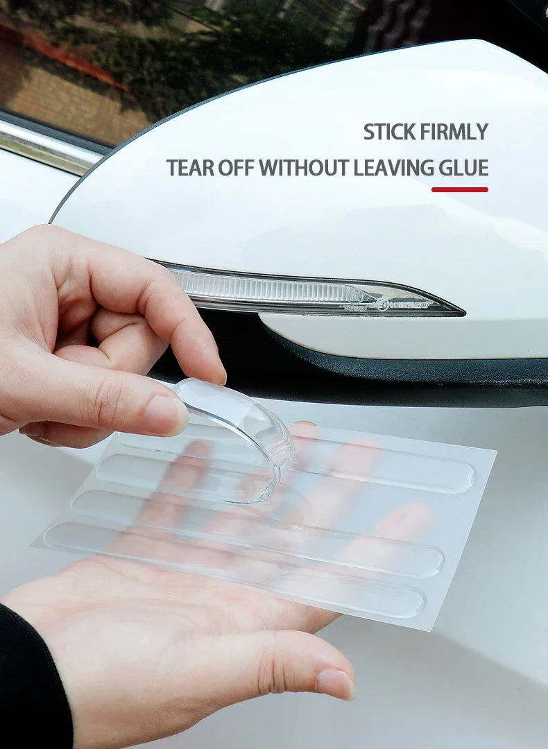 4pcs Transparent Door Bowl Protectors – Silicone Scratch Guards