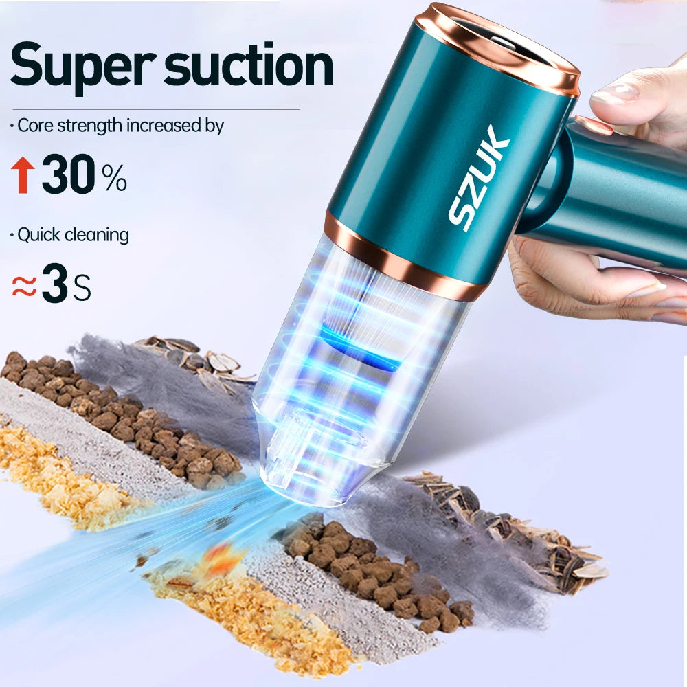 Cordless Car Vacuum – Brushless 4000mAh Dual Mode & Blower