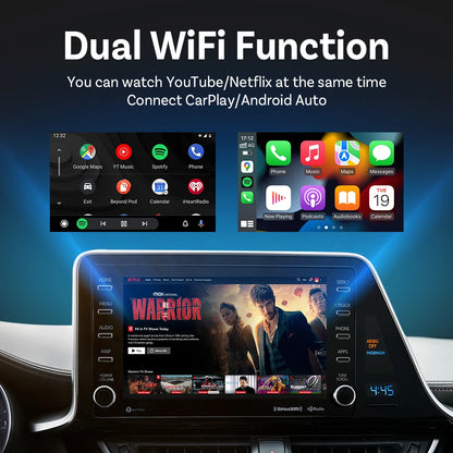 Android CarPlay AI Box – Wireless Adapter with 5G, Netflix, YouTube