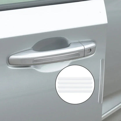 4pcs Transparent Door Bowl Protectors – Silicone Scratch Guards