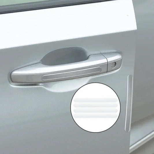 4pcs Transparent Door Bowl Protectors – Silicone Scratch Guards