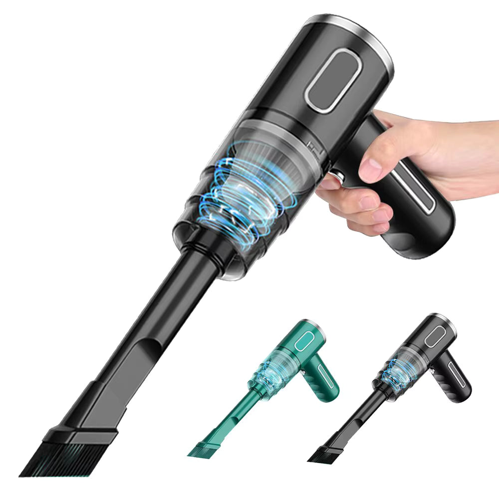 Cordless Car Vacuum – Portable Handheld USB Rechargeable