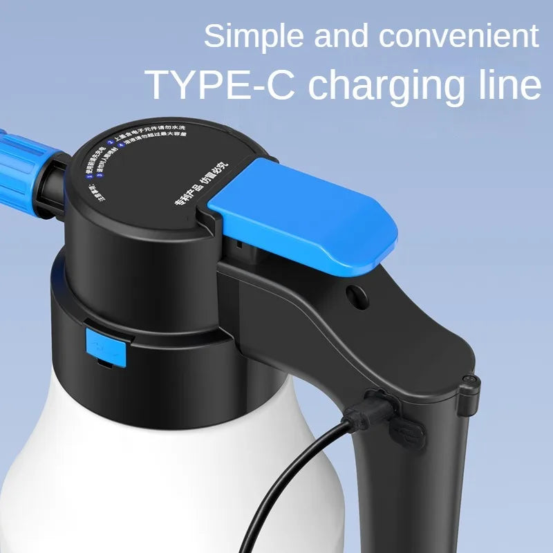 Electric Foam Sprayer 1.5L – Battery-Powered Car Wash Foam Cannon