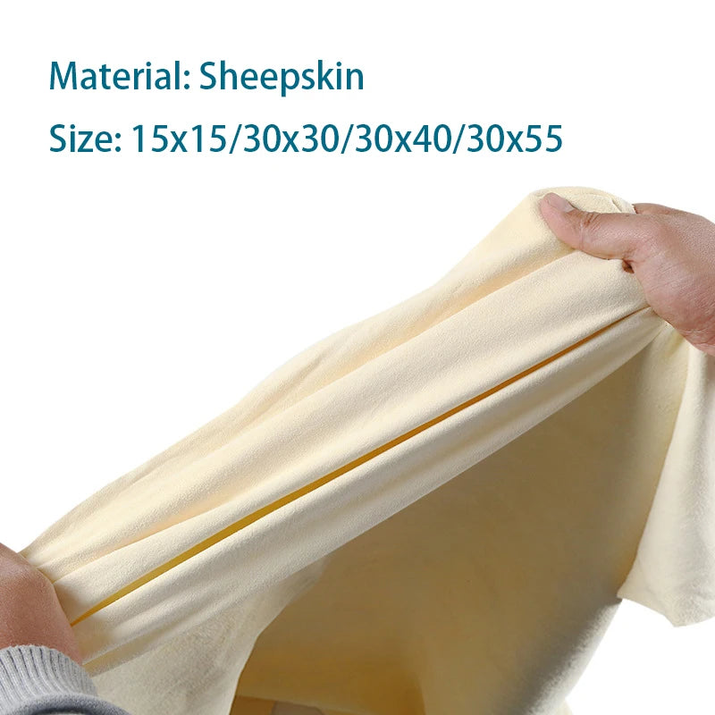 Chamois Leather Drying Towel – Natural Car Cloth