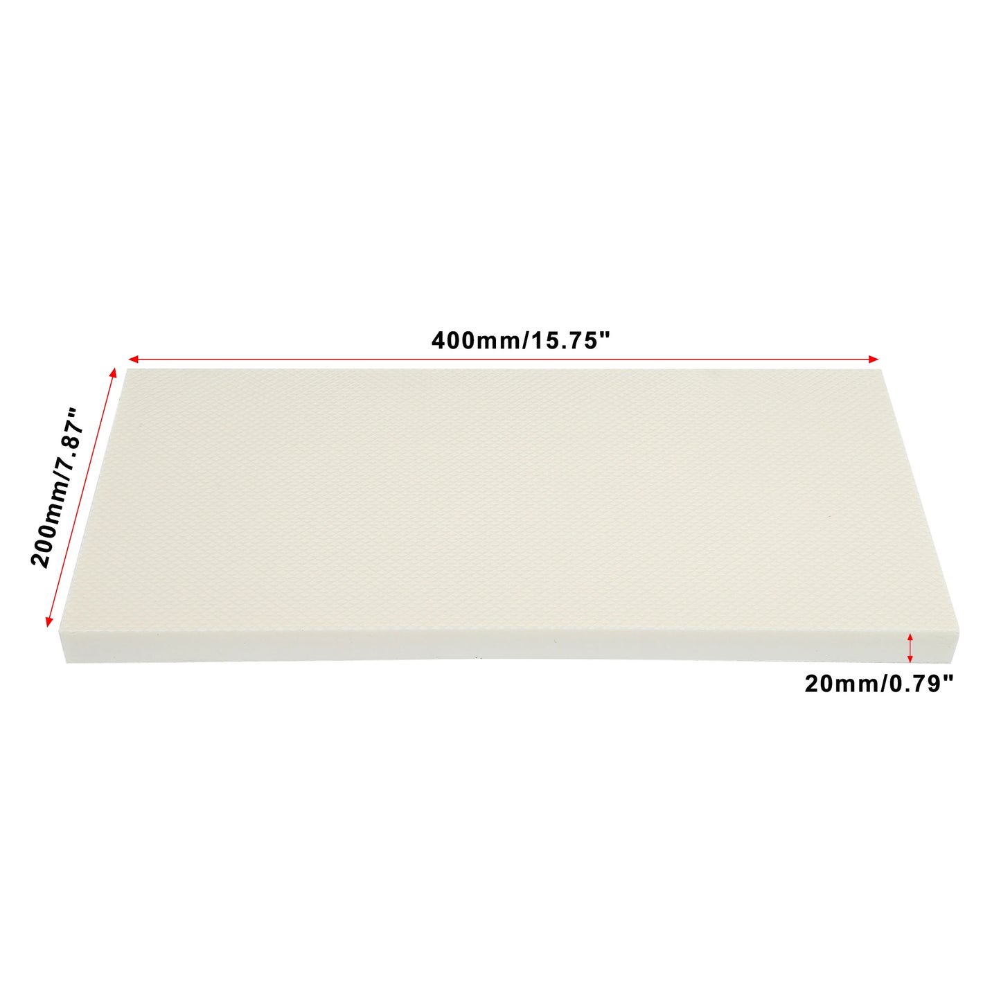 400×120×15mm EVA Garage Wall Guard – White Car Door Protector