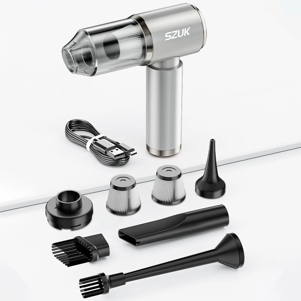 Cordless Car Vacuum – Brushless 4000mAh Dual Mode & Blower
