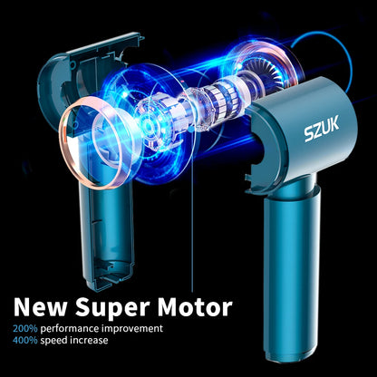 Cordless Car Vacuum – Brushless 4000mAh Dual Mode & Blower