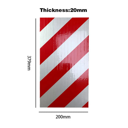 Garage Wall Foam Bumper Guard – Reflective Corner Protector