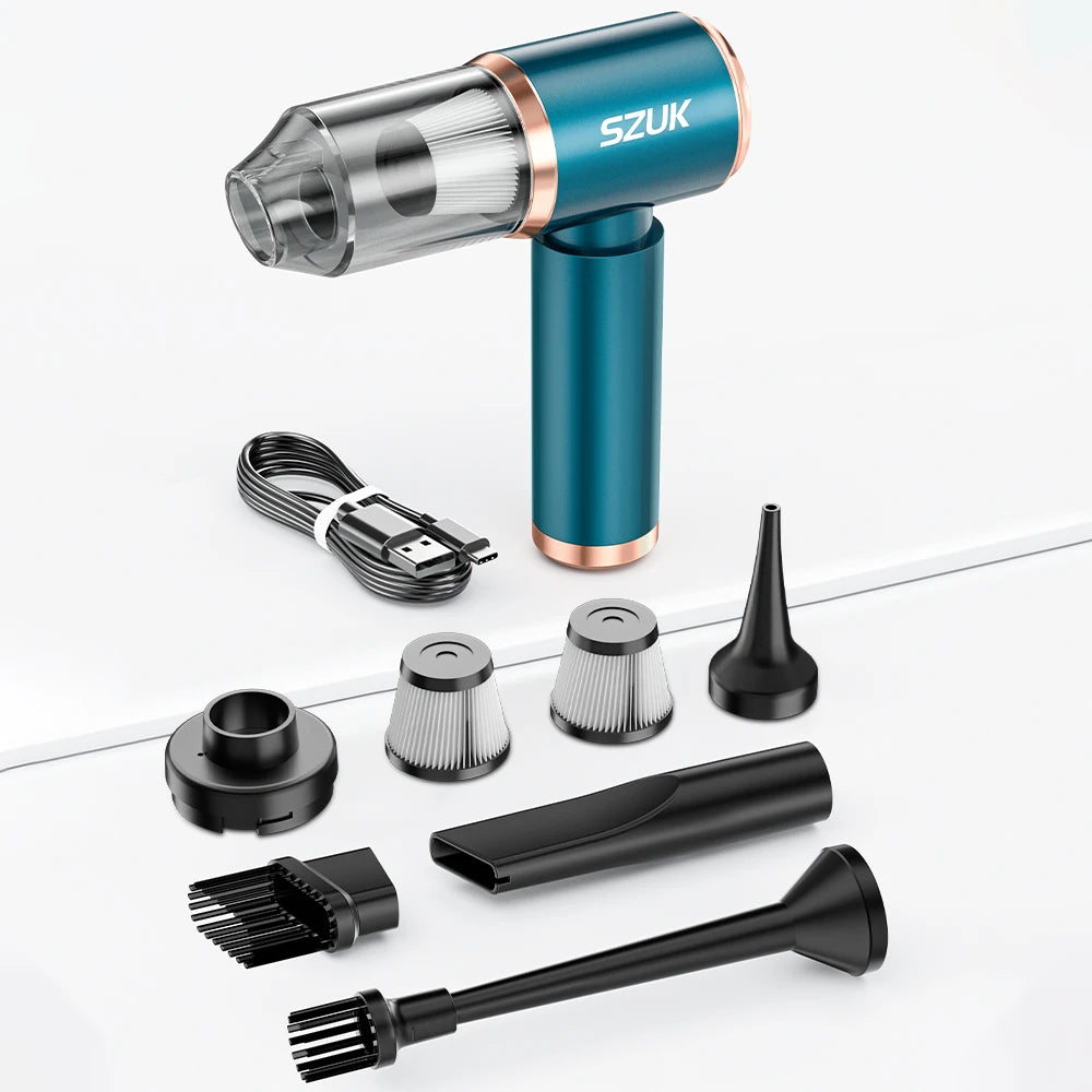 Cordless Car Vacuum – Brushless 4000mAh Dual Mode & Blower