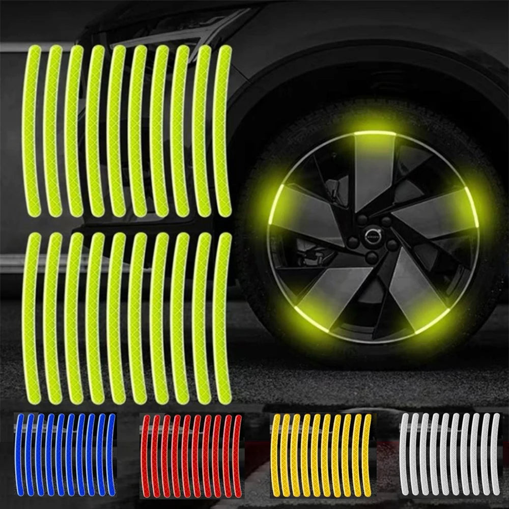 Reflective Wheel Rim Tape – Car Door & Body Visibility Strips