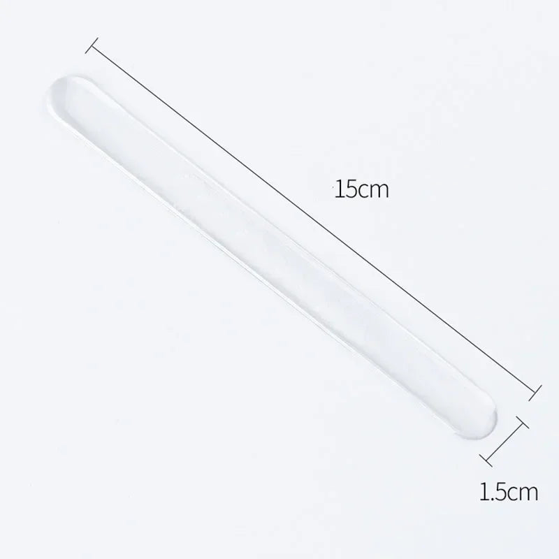 4pcs Transparent Door Bowl Protectors – Silicone Scratch Guards