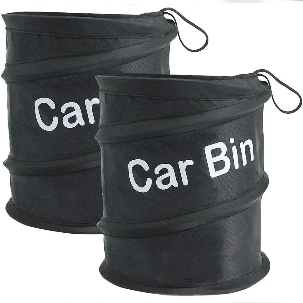 Foldable Car Trash Can – Waterproof, Pop-Up, Collapsible Bin