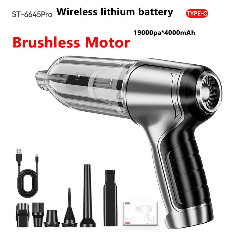 Handheld vacuum cleaner with attachments