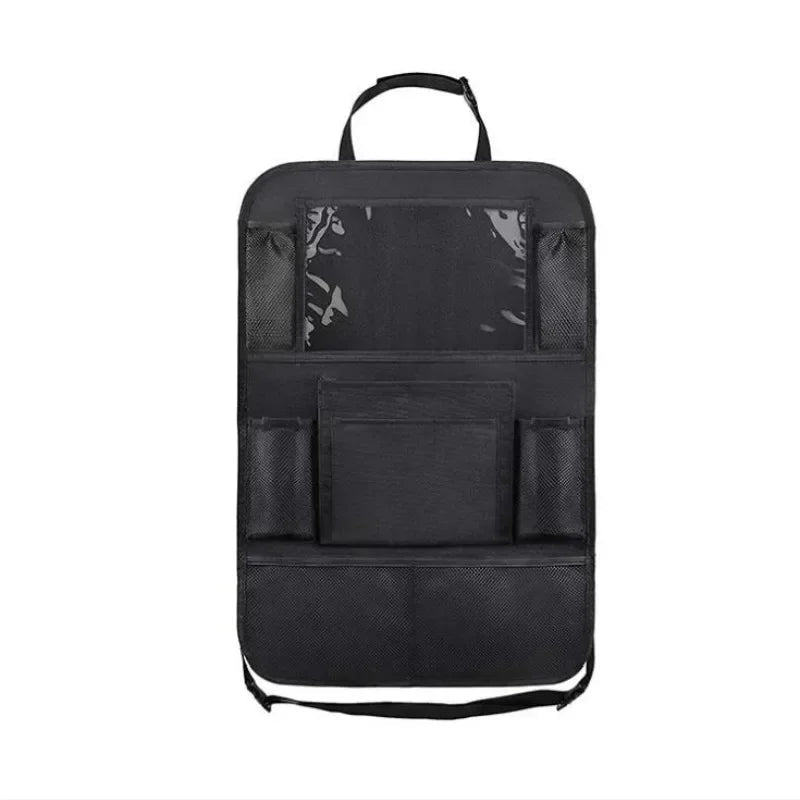 Two-pack bundle of car back seat organizers with tablet holders