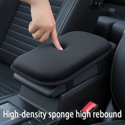 Plush car center console armrest cover pad universal black