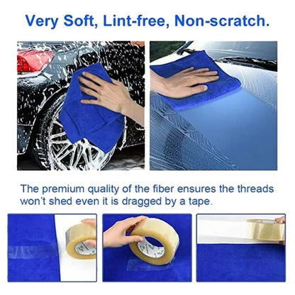 stacked microfiber towels showing thick absorbent layers