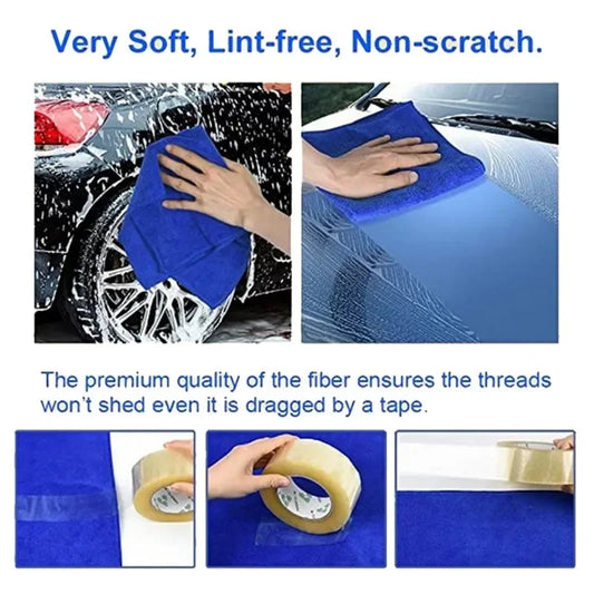 stacked microfiber towels showing thick absorbent layers