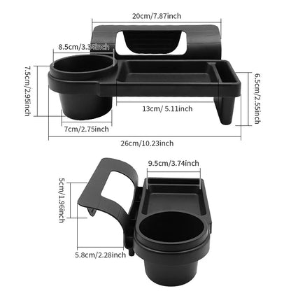 Car door organizer dimensions measurements and specifications diagram with sizes
