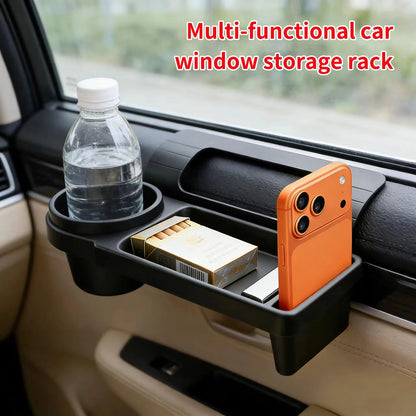 Car door pocket organizer multi-functional storage rack with cup holder and phone slot