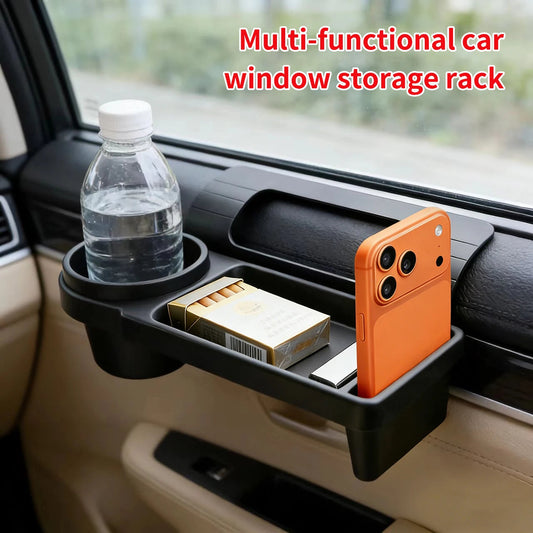 Car door pocket organizer multi-functional storage rack with cup holder and phone slot