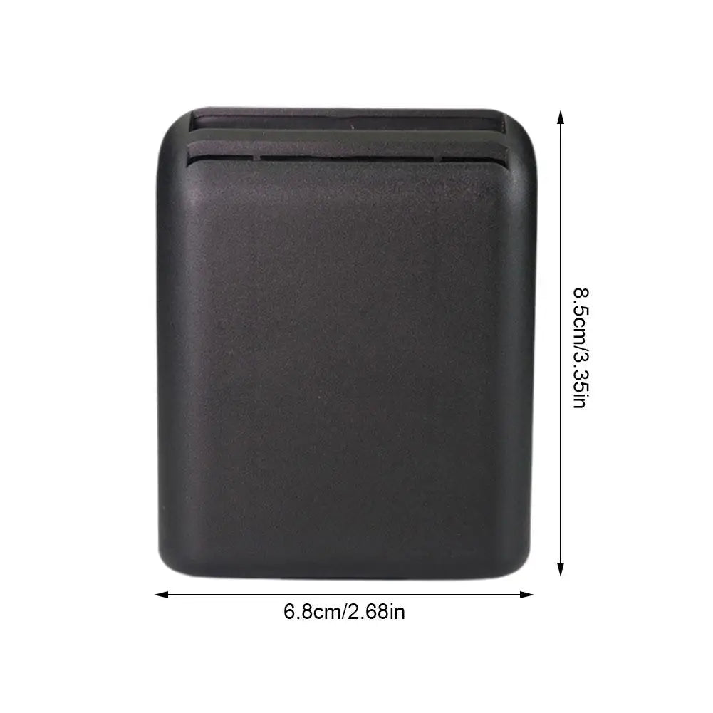 Car registration holder storage box dimensions 3.35 x 2.68 inch black
