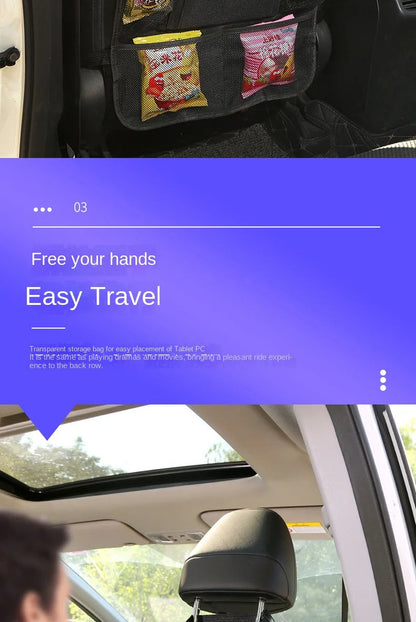 Compact design of car seat back cover protector for easy storage