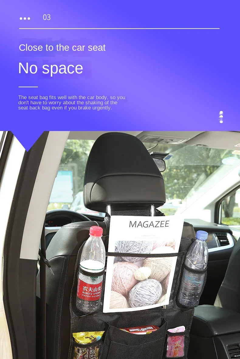 Protective padding on car seat back cover to shield vehicle interior