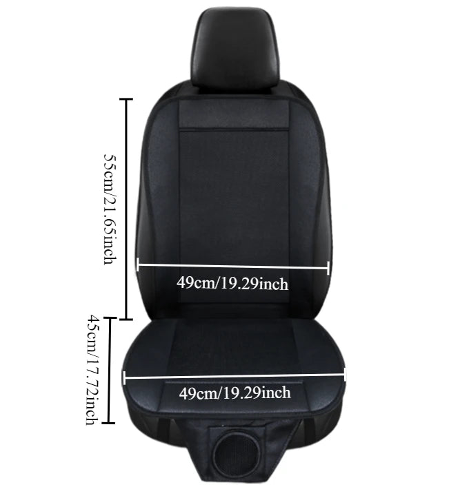 Front display of car seat cooling pad