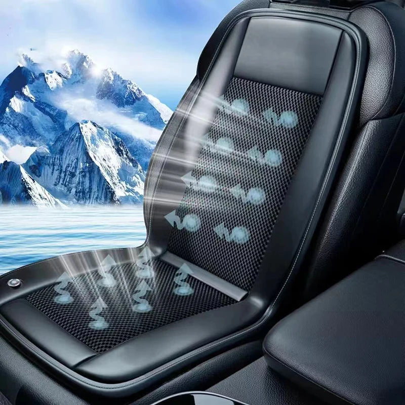 Car seat cooling pad 12V electric fan summer driving