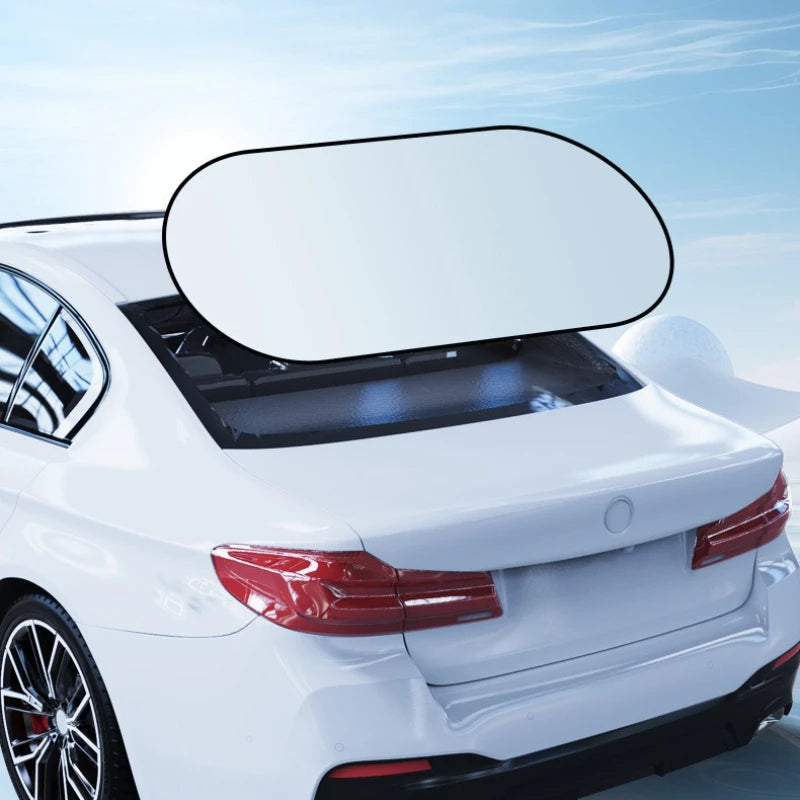 Car sun shade with suction cups reflective rear window UV