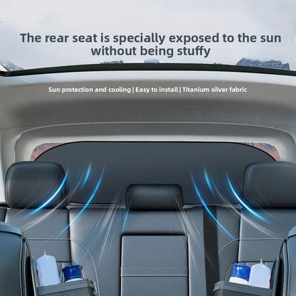 Side profile of sun shade with suction cup attachment