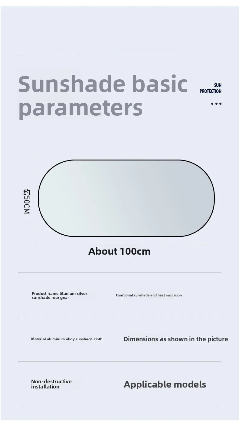 Temperature control feature of sun shade