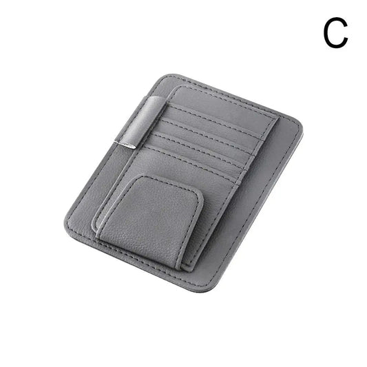 C configuration sun visor organizer multi-pocket design