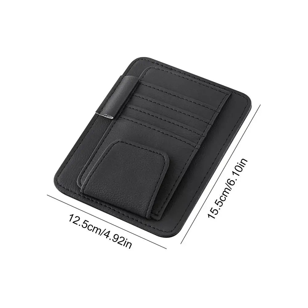 Installation guide for sun visor organizer in car