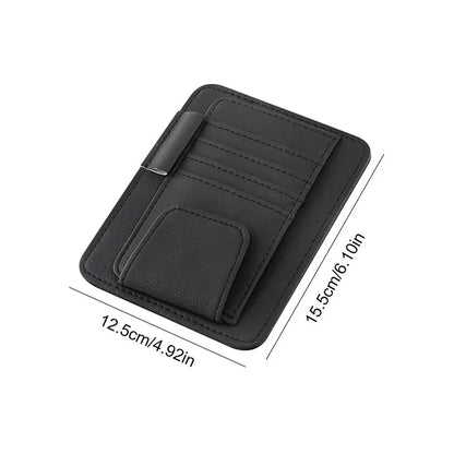 Installation guide for sun visor organizer in car