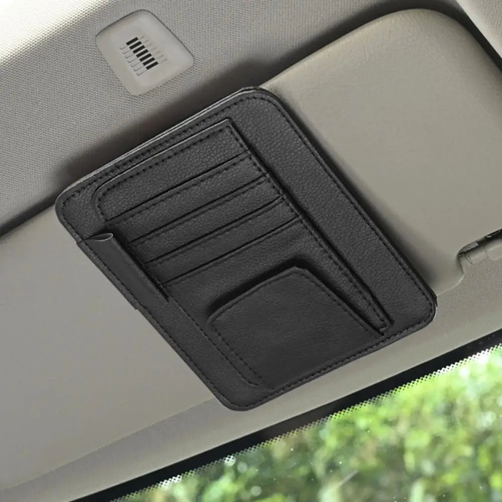 Multi-pocket layout design for sun visor organizer
