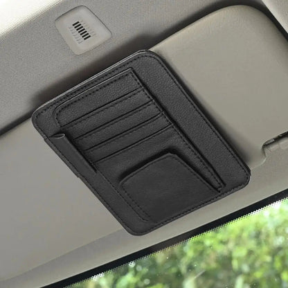 Multi-pocket layout design for sun visor organizer
